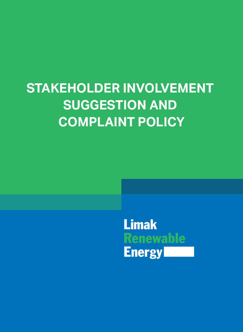 Stakeholder Involvement, Suggestion and Complaint Policy